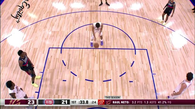 【2022年11月05日】NBA常規(guī)賽：騎士vs活塞第1節(jié)英文原聲回放