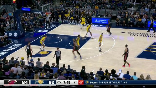 【2022年11月05日 热火vs步行者集锦】现代中锋打法！阿德巴约连续强攻得手连拿4分