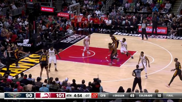 【2022年11月06日 鵜鶘vs老鷹集錦】亨特不貪功做軸小手一傳 卡佩拉接球雙手掛筐重扣