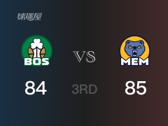 NBA常規(guī)賽：三節(jié)結(jié)束，灰熊以85-84領(lǐng)先凱爾特人，莫蘭特27+6+7