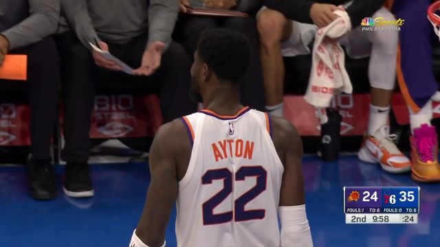 【2022年11月08日】NBA常規(guī)賽:太陽vs費城第2節(jié)英文原聲回放