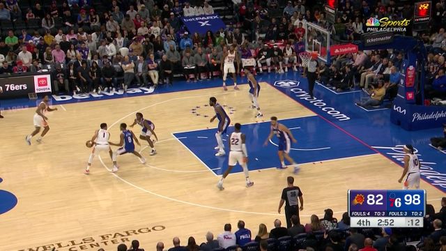 【2022年11月08日 太阳vs76人集锦】犀利突破惊艳全场 布里奇斯点飞恩比德轻松上篮