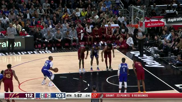 【2022年11月08日】NBA常規(guī)賽:騎士vs快船第4節(jié) 中文解說回放
