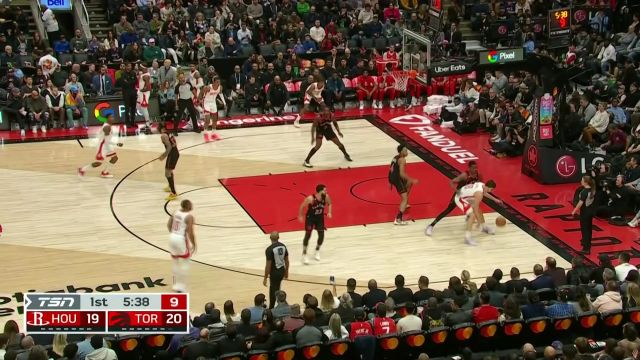 【2022年11月10日 火箭vs猛龍集錦】申京沖擊籃下 左手上籃完成2+1