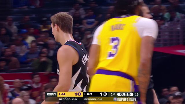 【2022年11月10日】NBA常規(guī)賽：湖人vs快船第1節(jié)中文解說回放