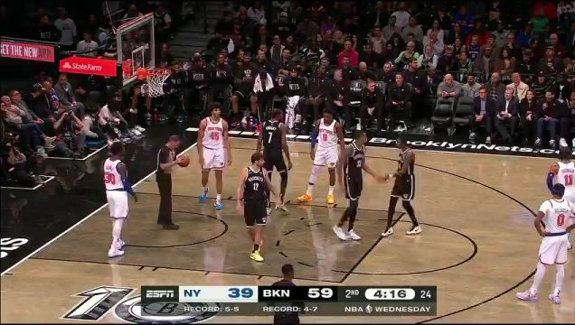 【2022年11月10日】NBA常規(guī)賽：尼克斯vs籃網(wǎng)第2節(jié)英文原聲回放