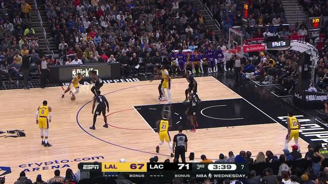 【2022年11月10日】NBA常規(guī)賽：湖人vs快船第3節(jié)英文原聲回放