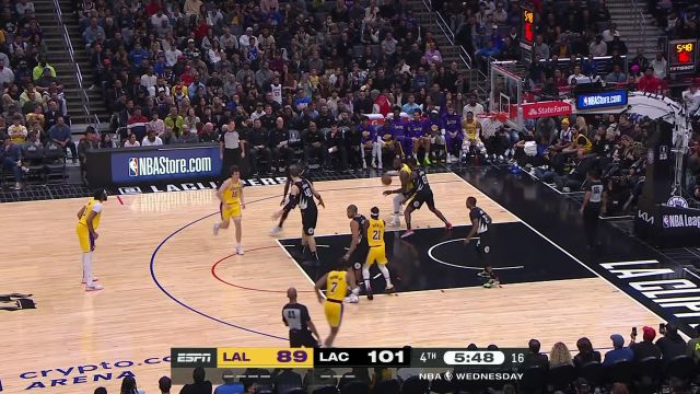 【2022年11月10日】NBA常規(guī)賽：湖人vs快船英文原聲全場回放