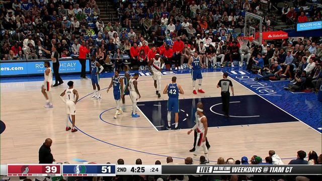 【2022年11月13日】NBA常規(guī)賽：開拓者vs獨行俠第2節(jié)英文原聲回放