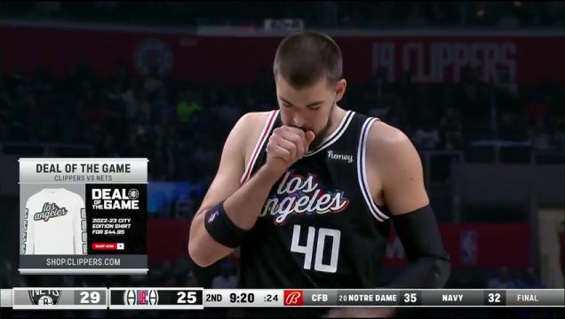 【2022年11月13日】NBA常規(guī)賽:籃網(wǎng)vs快船第2節(jié)英文原聲回放