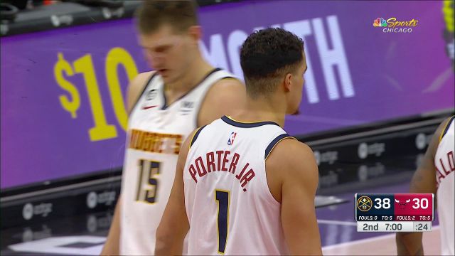 【2022年11月14日】NBA常規(guī)賽:掘金vs公牛第2節(jié)英文原聲回放