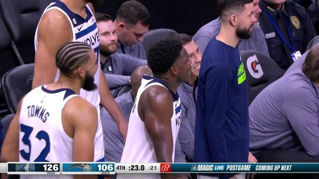 【2022年11月17日】NBA常规赛:森林狼vs魔术第4节英文原声回放