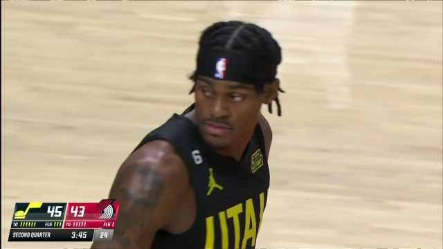 【2022年11月20日】NBA常規(guī)賽：爵士vs開拓者第2節(jié)原聲解說回放