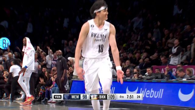 【2022年11月21日 灰熊vs篮网集锦】今日最佳奇兵非你莫属 渡边雄太三分两连击刺痛灰熊