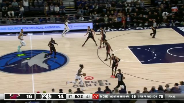 【2022年11月22日 热火vs森林狼集锦】唐斯vs热火集锦 25分10篮板内线为所欲为