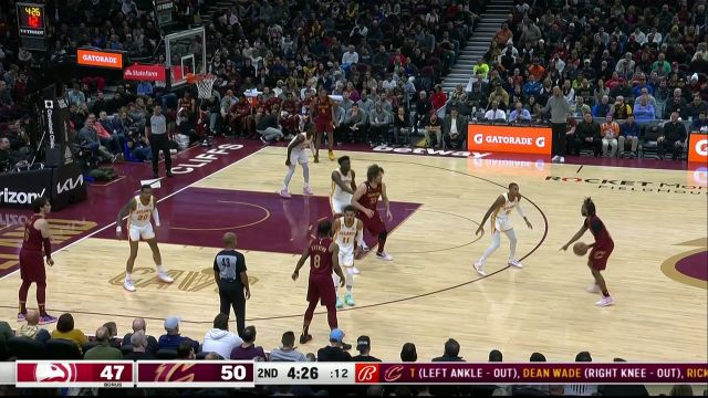 【2022年11月22日】NBA常規(guī)賽：老鷹vs騎士第2節(jié)英文原聲回放