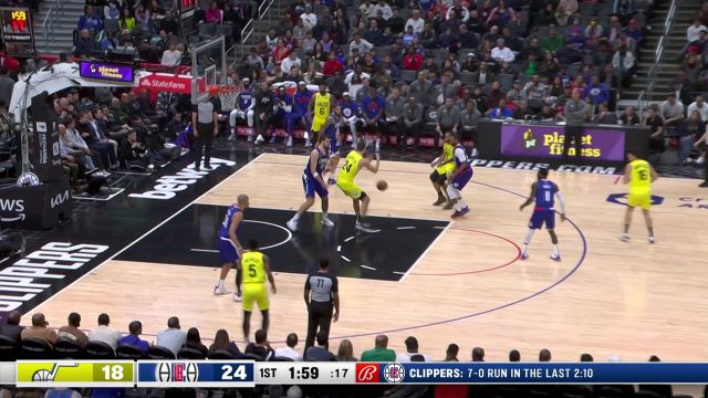 【2022年11月22日 爵士vs快船集锦】双龙出海齐头并进 沃尔妙笔生花助鲍威尔空接得手