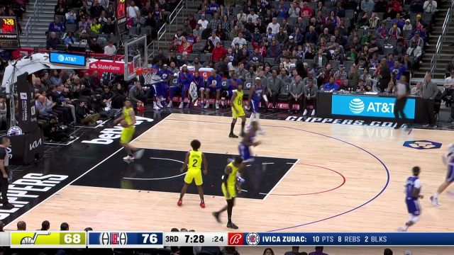 【2022年11月22日 爵士vs快船集锦】祖巴茨妙传洞穿防守 莱昂纳德空切面对空篮轻松劈扣