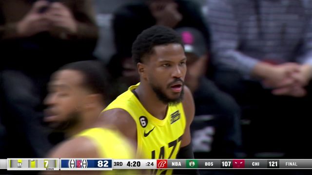 【2022年11月22日】NBA常規(guī)賽：爵士vs快船第3節(jié)中文解說回放