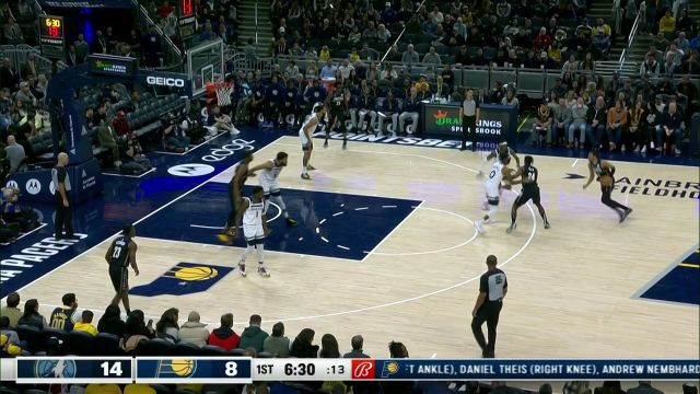 【2022年11月24日】NBA常規(guī)賽：森林狼vs步行者第1節(jié)原聲解說回放