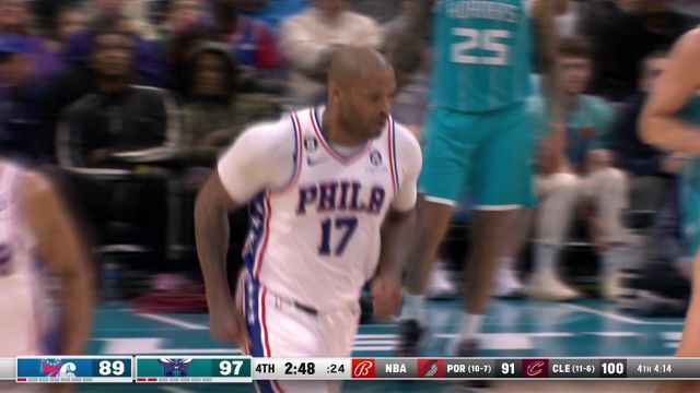 【2022年11月24日】NBA常規(guī)賽:費(fèi)城vs黃蜂第4節(jié)英文原聲回放