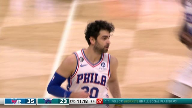 【2022年11月24日】NBA常規(guī)賽:費(fèi)城vs黃蜂第2節(jié)英文原聲回放