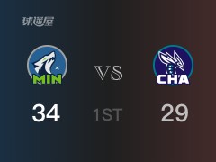 首节战罢,森林狼35-29领先黄蜂
