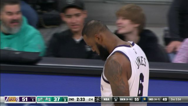 【2022年11月26日】NBA常規(guī)賽:湖人vs馬刺第2節(jié)原聲解說回放