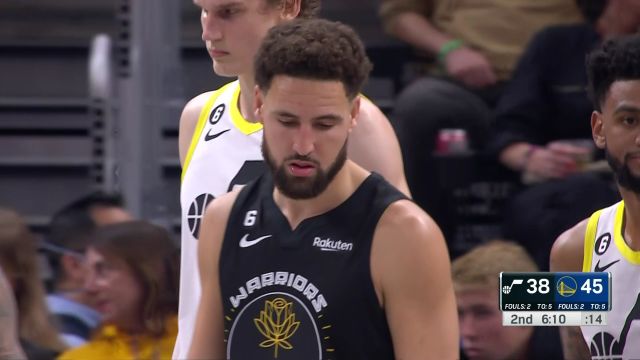 【2022年11月26日】NBA常規(guī)賽：爵士vs勇士第2節(jié)英文原聲回放