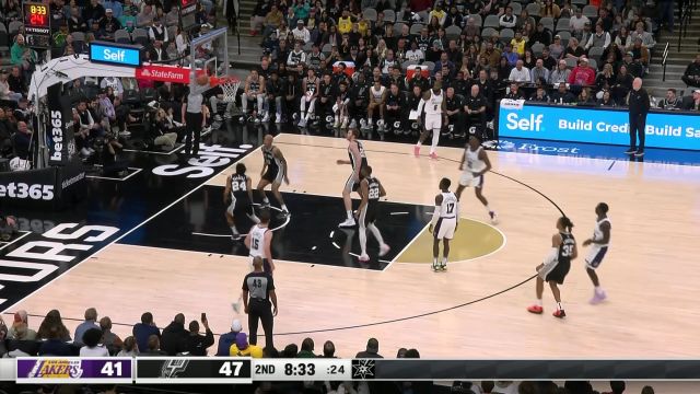【2022年11月27日】 NBA常規(guī)賽：湖人vs馬刺第2節(jié)英文原聲回放