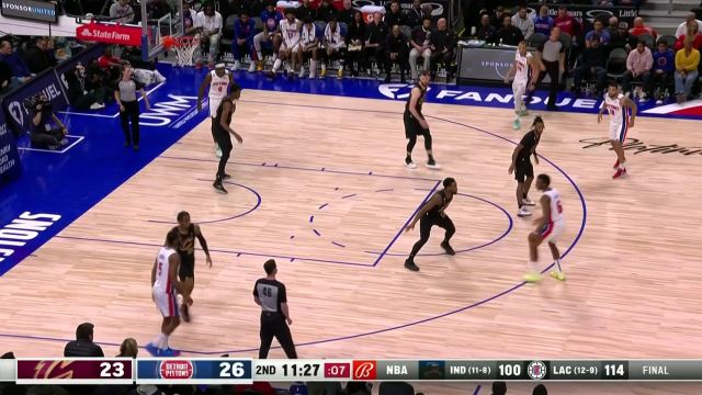 【2022年11月28日 騎士vs活塞集錦】銅墻鐵壁！迪亞基特守衛(wèi)禁區(qū)貼臉?lè)馍w摁下對(duì)手