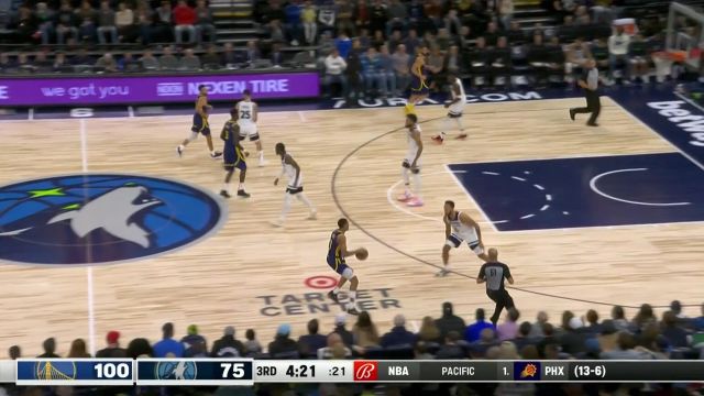 【2022年11月28日】NBA常規(guī)賽:勇士vs森林狼第3節(jié)中文解說回放