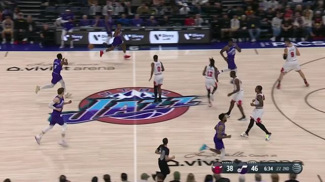 【2022年11月29日 公牛vs爵士集錦】塞克斯頓一路小跑擊地妙傳 馬爾卡寧不由分說(shuō)暴力隔扣
