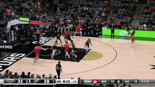 【2022年12月03日 鵜鶘vs馬刺集錦】CJ鬼手妙傳 瓦蘭籃下吃餅雙手暴扣