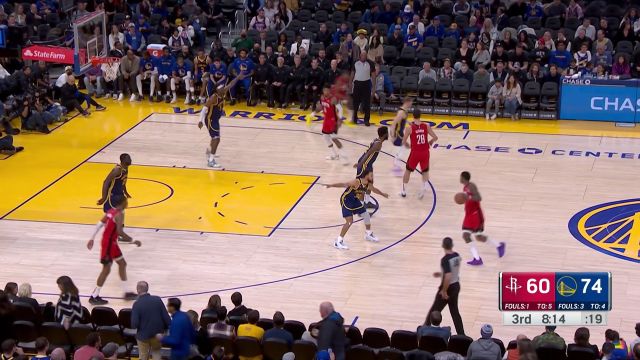 【2022年12月04日 火箭vs勇士集锦】走的就是技术流儿!申京空切背传马丁双手暴扣