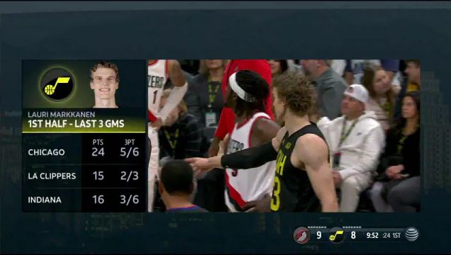 【2022年12月04日】NBA常規(guī)賽：開拓者vs爵士第1節(jié)中文解說回放