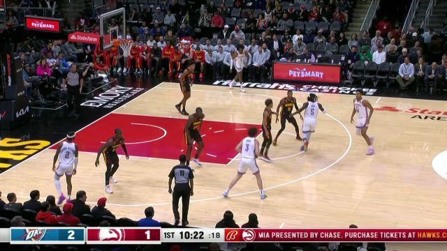 【2022年12月06日】 NBA常規(guī)賽：雷霆vs老鷹第1節(jié)中文解說(shuō)回放