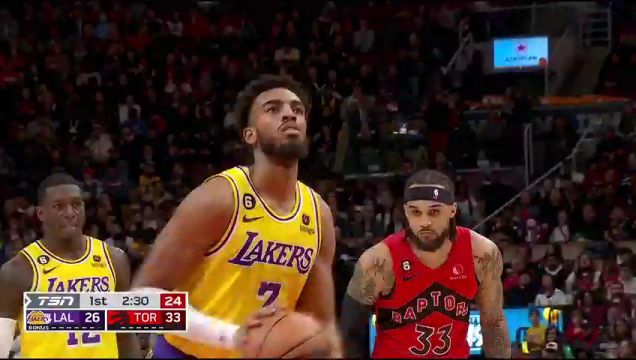 【2022年12月08日】NBA常規(guī)賽：湖人vs猛龍第1節(jié)中文解說回放