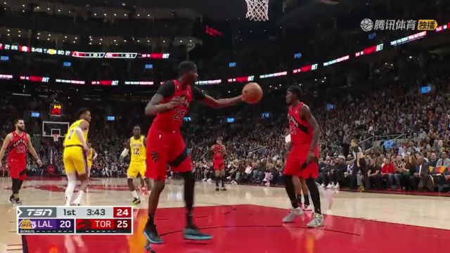 【2022年12月08日】NBA常規(guī)賽：湖人vs猛龍第1節(jié)英文原聲回放