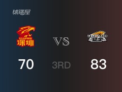 CBA常规赛：辽宁以83-70领先深圳，结束三节