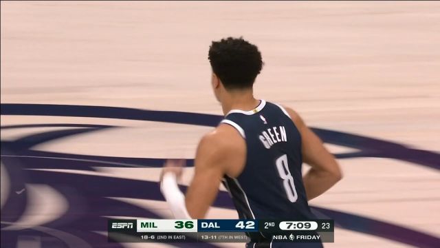 【2022年12月10日 雄鹿vs独行侠集锦】欢迎来到扣篮大赛!约什-格林滞空表演高难度拉杆反扣