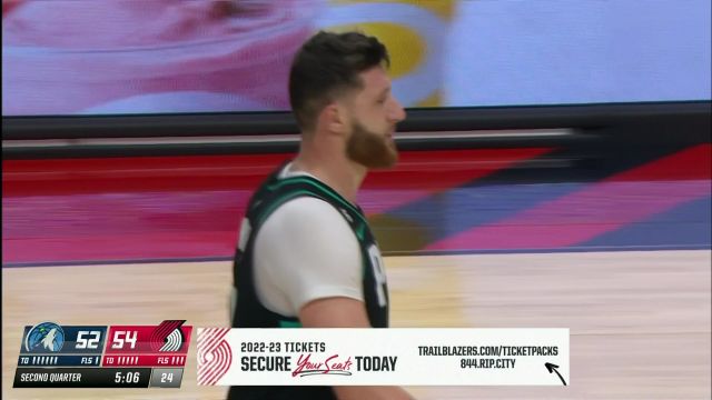 【2022年12月11日】NBA常规赛:森林狼vs开拓者第2节英文原声回放