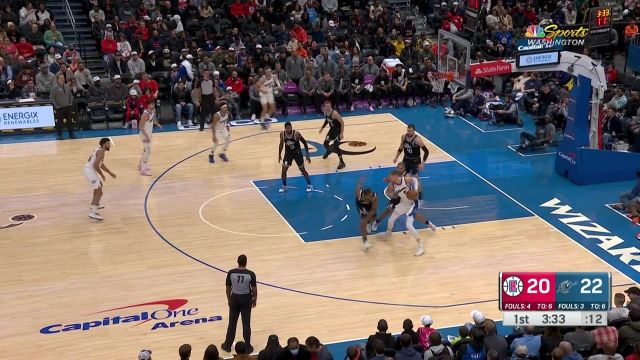【2022年12月11日】NBA常規(guī)賽：快船vs奇才第1節(jié)中文解說(shuō)回放