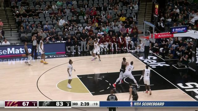【2022年12月13日 骑士vs马刺集锦】二话不说就是投 理查德森超远三分一箭穿心