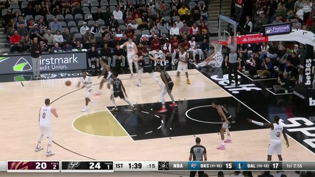 【2022年12月13日 骑士vs马刺集锦】三分技能包已备好 加兰连线乐福飚中三分