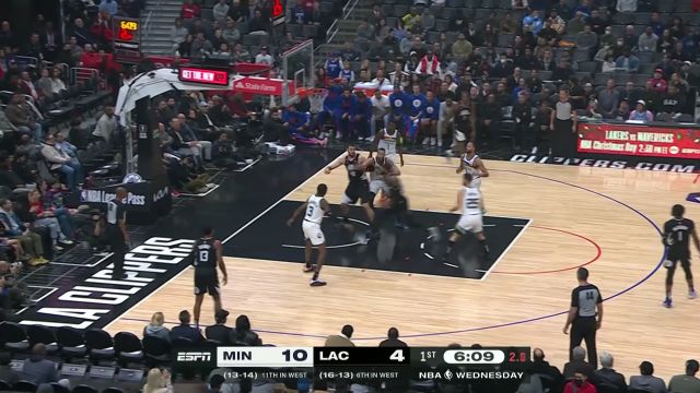 【2022年12月15日 森林狼vs快船集锦】镇守禁区密不透风 戈贝尔钉板大帽掀翻祖巴茨
