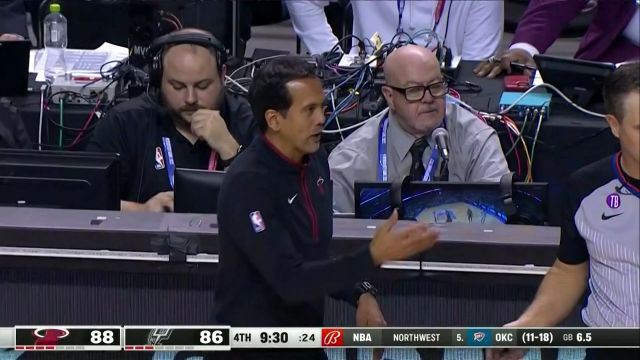 【2022年12月18日】NBA常規(guī)賽：熱火vs馬刺第4節(jié)英文原聲回放