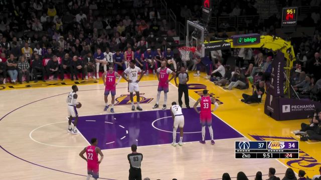 【2022年12月19日】NBA常規(guī)賽：奇才vs湖人第2節(jié)英文原聲回放
