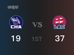NBA常規(guī)賽：快船以37-19領(lǐng)先黃蜂，結(jié)束首節(jié)