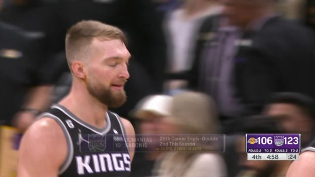 【2022年12月22日】NBA常規(guī)賽：湖人vs國(guó)王第4節(jié) 英文解說回放
